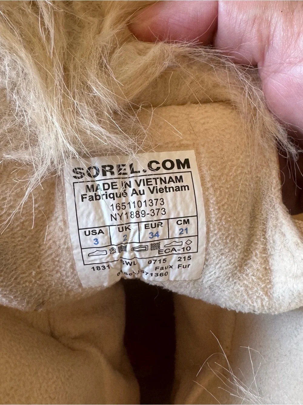 Sorel Kids Black and Gold Faux-Fur Winter Boots